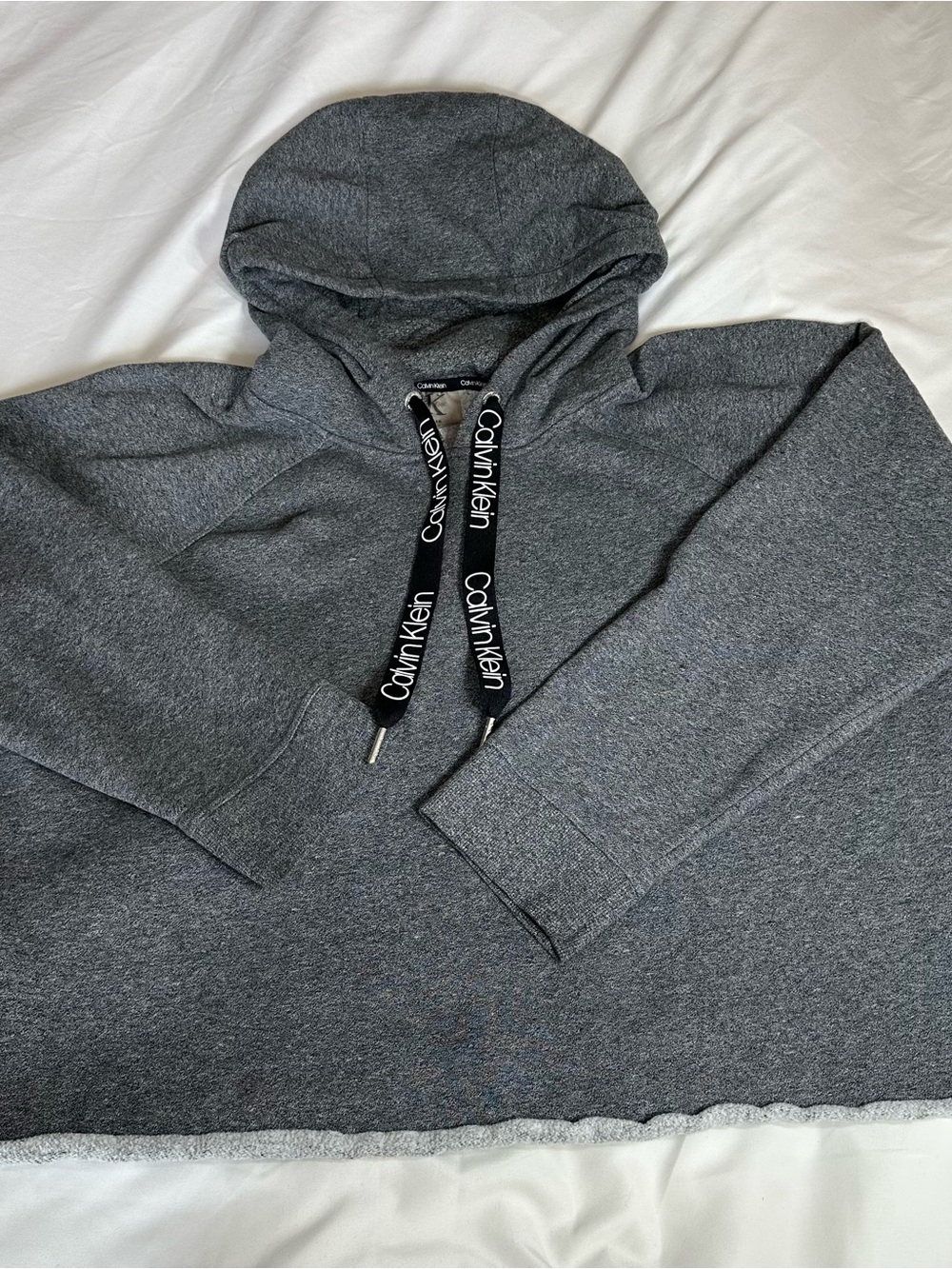 Calvin Klein Women’s Charcoal Gray Crewneck Hoodie